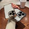 Electroplated Four Corners Anti Drop Transparent Protective Phone Cases for iPhone Huawei Honor OPPO Infinix Itel Tecno