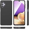 Защитный чехол - BOOLING - для Samsung Galaxy A32 5G - Жидкий силикон - Противоударный - Тонкий - Черный
