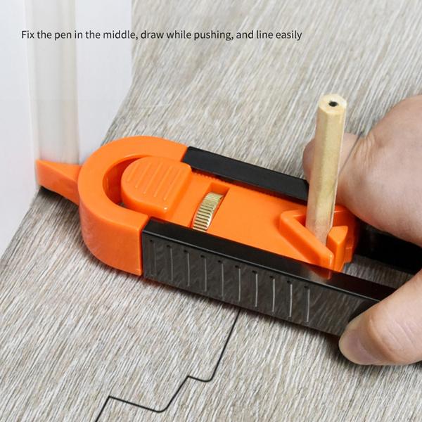 Контурная линейка Профилирующая линейка с замком Деревообработка Измерительный и формовочный формирователь, Нестандартная измерительная дуговая линейка