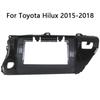 10-дюймовый 2Din Android головной блок автомобильного радиоприемника рамка комплект для TOYOTA Hilux 2015-2018 авто стерео установка приборной панели отделка лицевой панели