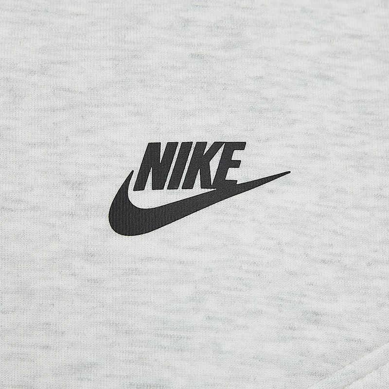 Nike Женский укороченный топ с полумолнией из флиса Tech Heather Grey HJ1032-013