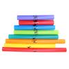 8pcs Orff Percussion Instrument Plastic Sound Tube Color Octave Tube Kit Kids Musical Toy