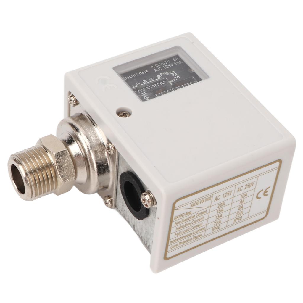 Реле давления воздушного компрессора Латунный сердечник Мелкая резьба Реле давления насоса для скважины для котла Холодный