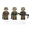 MOC Военные Солдаты Мини Фигурки Куклы Модели Шлем Аксессуары Строительные Блоки Кирпичи Для Детей Игрушки Подарки