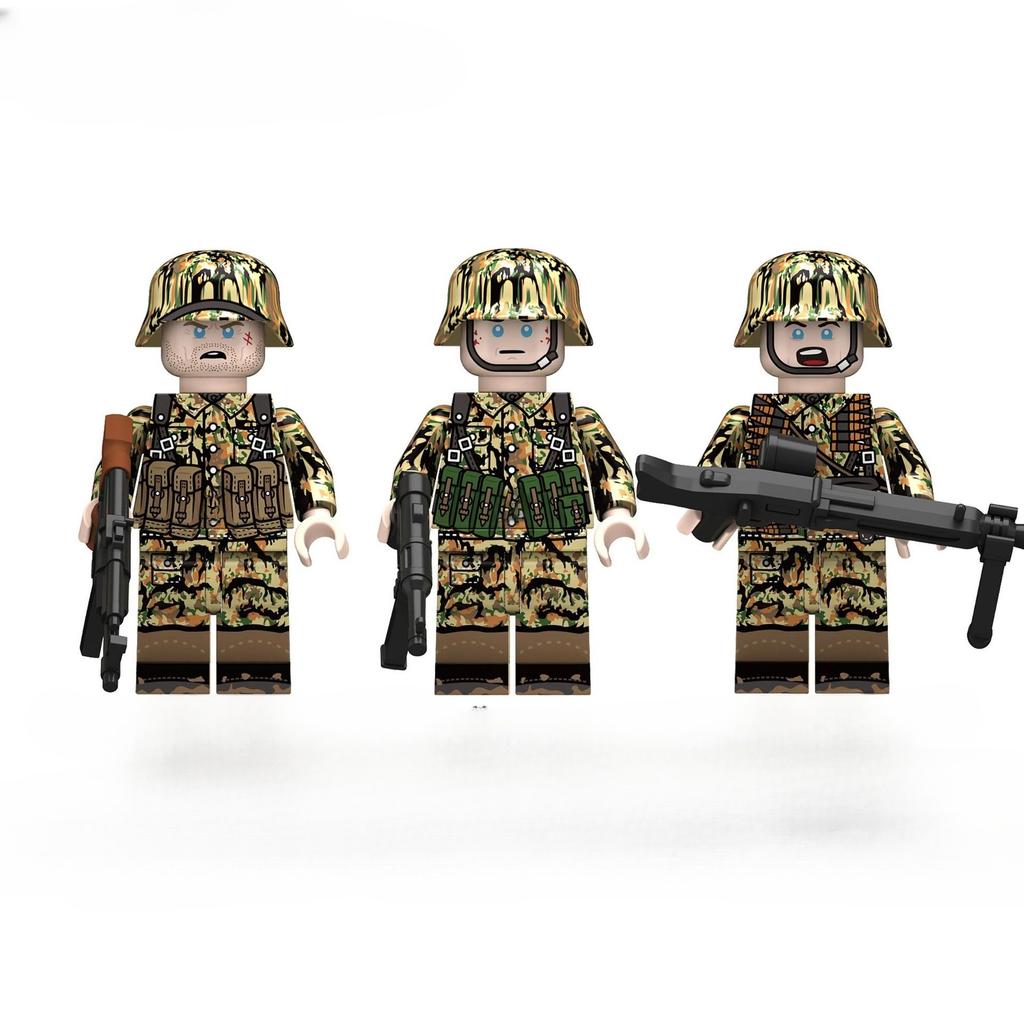 MOC Военные Солдаты Мини Фигурки Куклы Модели Шлем Аксессуары Строительные Блоки Кирпичи Для Детей Игрушки Подарки