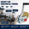 Heavy Duty Manual Winch Two-Way Ratchet Boat Winch Easy Install Trailer Winch Lifting Tool