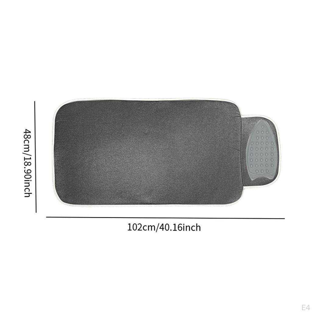 Flat Iron Mat Heat Resistant Multipurpose Anti Scalding Reusable Ironing Pad Large for Curling Irons