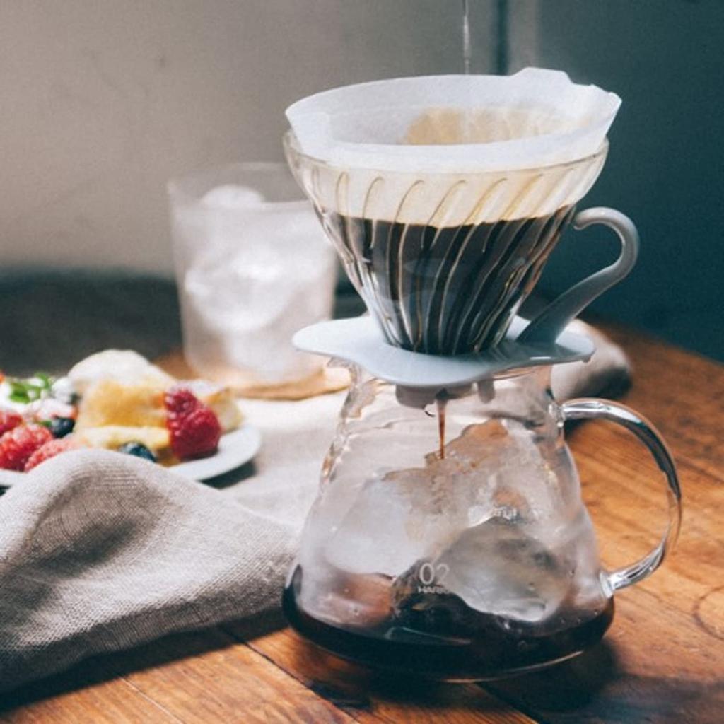 Стеклянный сервиз HARIO V60 600 прозрачный 600 мл для чашек, пригодный для использования в микроволновой печи 2-5 XGSR-60-TB