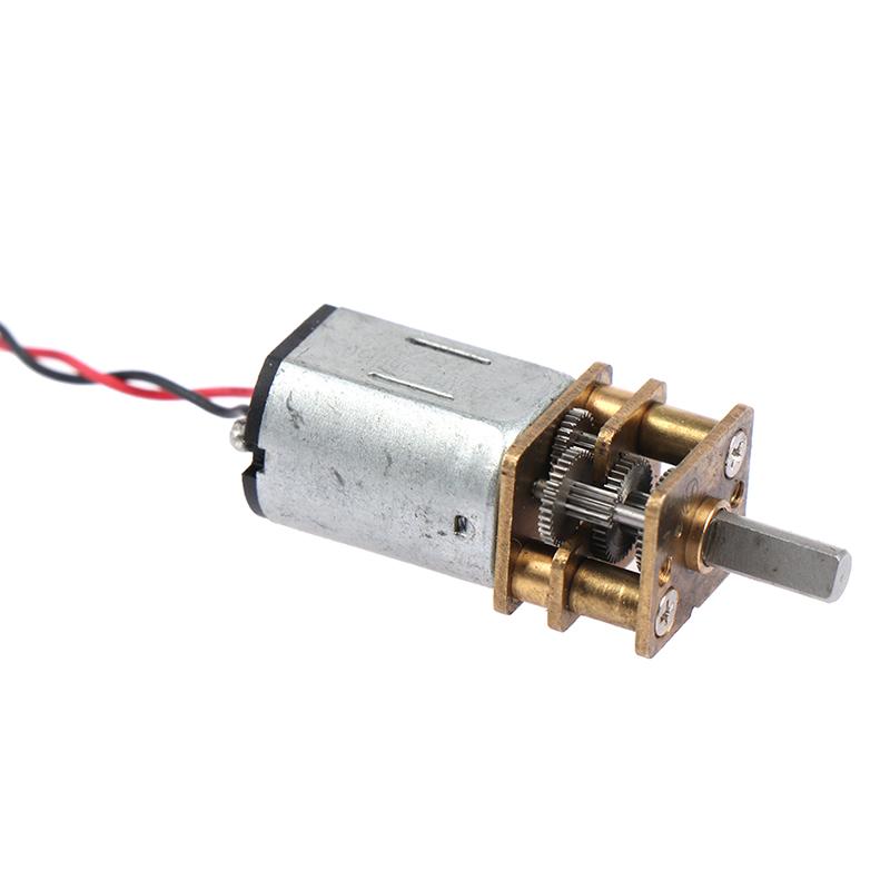 Micro N20 Gear Motor Slow Speed Metal Gearbox Reducer Electric Motor Diy Toy