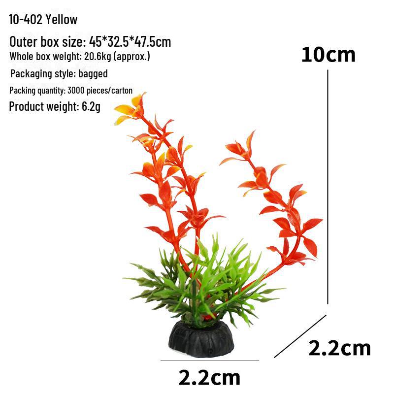 Aquarium Decor: Artificial Plants & Flowers for Fish Tank Landscaping (10-4 Series)
