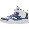 Kids Synthetic Leather Fashion Versatile Shock Absorbing Lightweight High-Top Sneakers Kids Sneakers White Blue A12438002-4