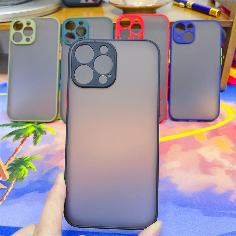 Silicon Matte Hardcase for iPhone 16 Plus Shockproof Bumper Scrub Phone Case for iPhone 15 14 13 12 11 Pro Max XR X XS