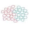 32pcs Knitting Stitch Markers Round Heart Shape Metal Crochet Marker Rings for DIY Handcrafted