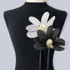 Тканевые Броши-Булавки в виде Цветка 13 см, Нагрудные Значки, Ювелирные Аксессуары, Цветок на Воротник, Свадебная Вечеринка