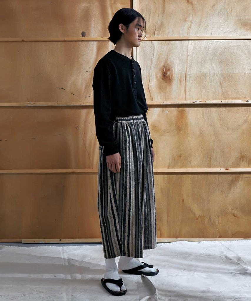 EASE Pattern Warp Pants_Brown