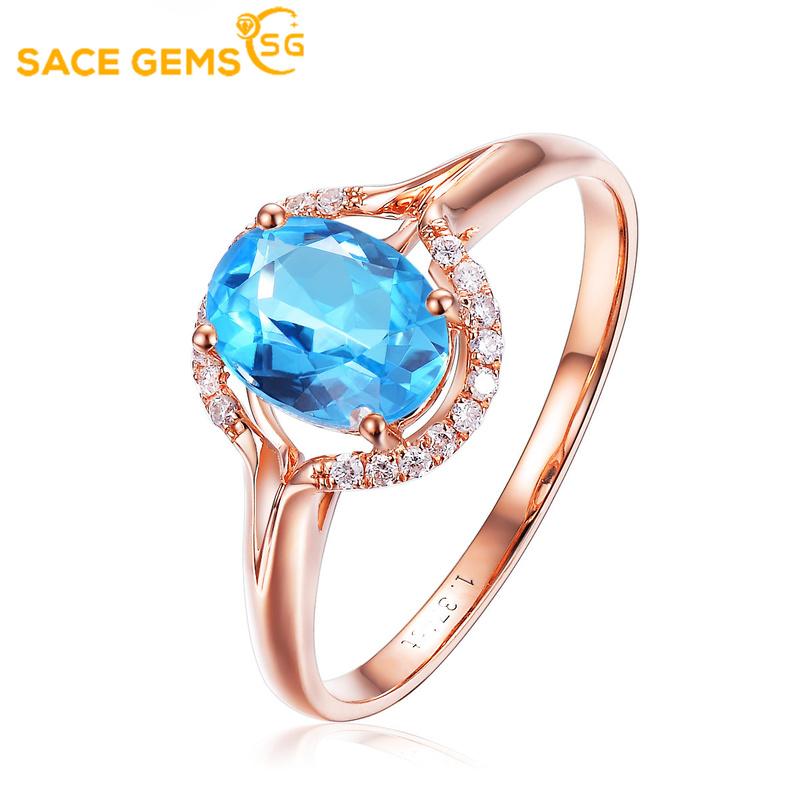 Sace Gems Классическое кольцо из медного сплава с цирконом, женские ювелирные изделия, свадебный подарок для вечеринки