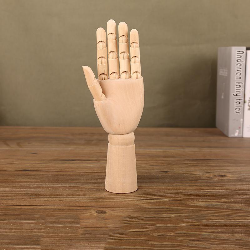 10-дюймовая деревянная шарнирная модель руки человека Художественные инструменты для рисования и карикатуры Моделирование модели руки человека