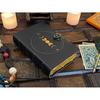 Moon Phase Leather Journal Notebook - Book of Shadows Handstitched Journal Grimoire Journal Handmade Journal With Deckle Paper Brass C Lockc