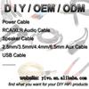 XLR Wire Cords XSSH HIFI 7N PCOCC OFC Copper 2 Core Silver Plated 8MM Dia. CD Amplifier XLR Microphone Audio Cable Signal Line