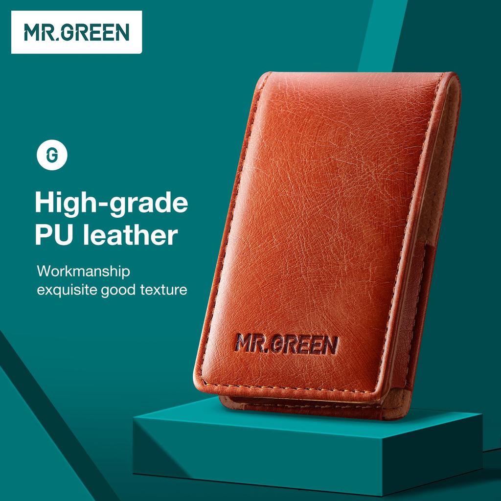 MR.GREEN Portable Manicure Set Pedicure Kit Stainless Steel Nail Clippers Tool Travel Grooming Case Gift Box Nail Scissors Set