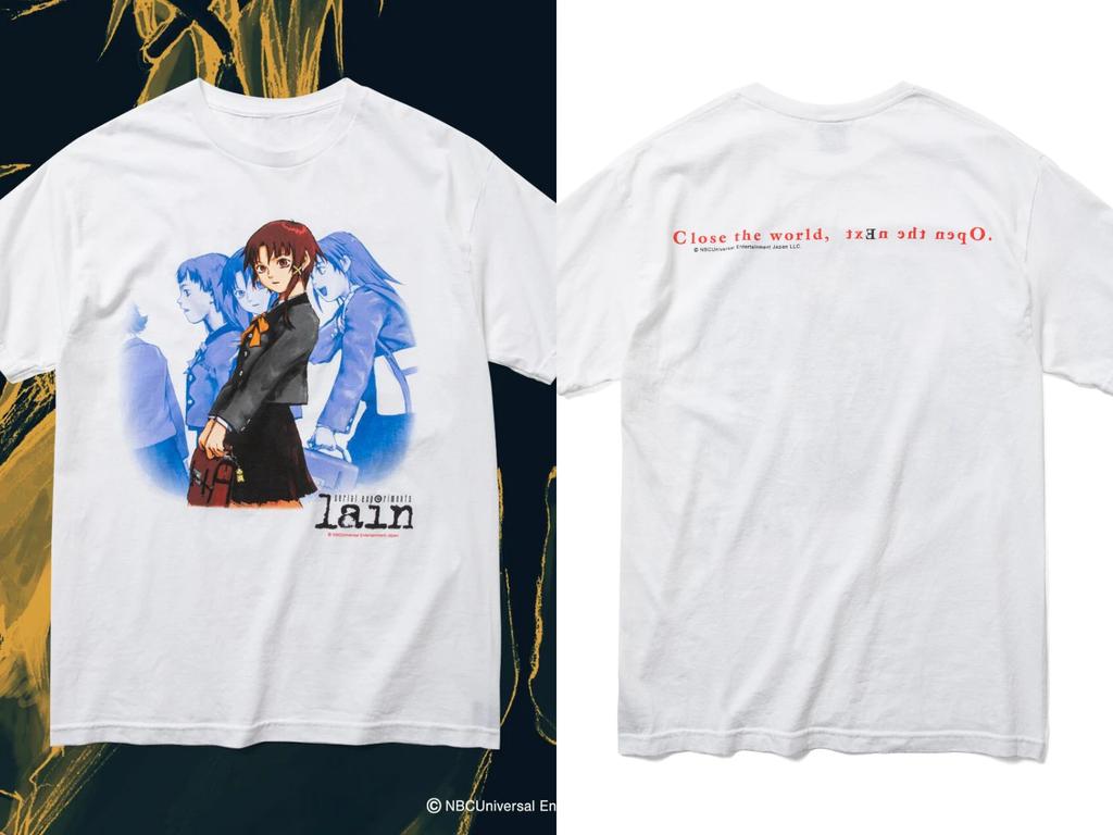 Classic Anime Serial Experiments Lain Print T-shirts Summer Men Oversized Y2k Casual Cotton T-shirts Street Hip Hop Male Clothes