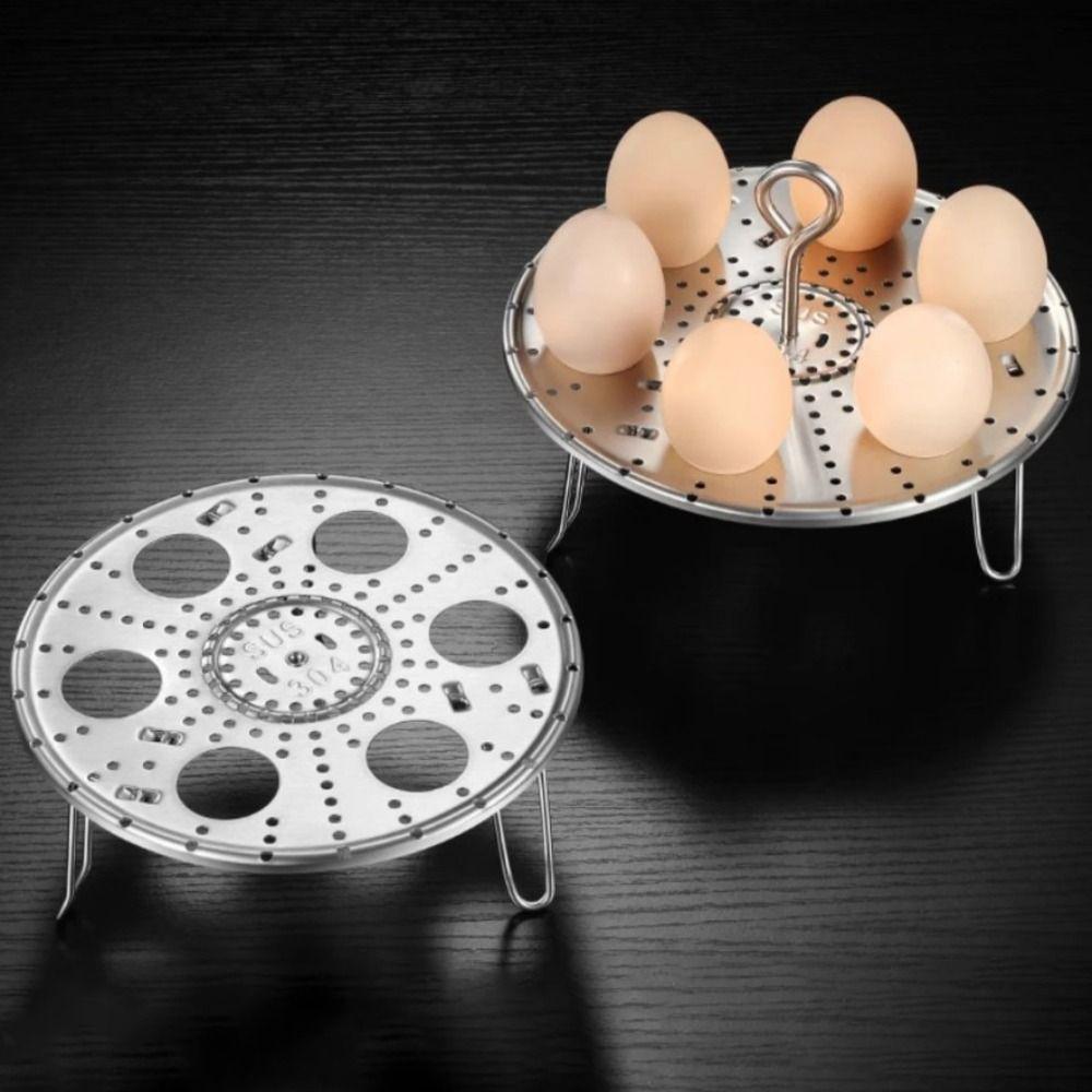 304 Stainless Steel Egg Steaming Rack Detachable Steaming Tray Foldable Egg Steamer  Dumpling