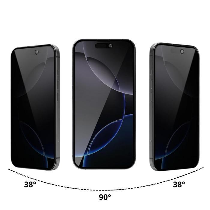 Protection écran - Phonillico® - iPhone 16 PRO MAX - Verre trempé - Pack de 4 - Anti espion