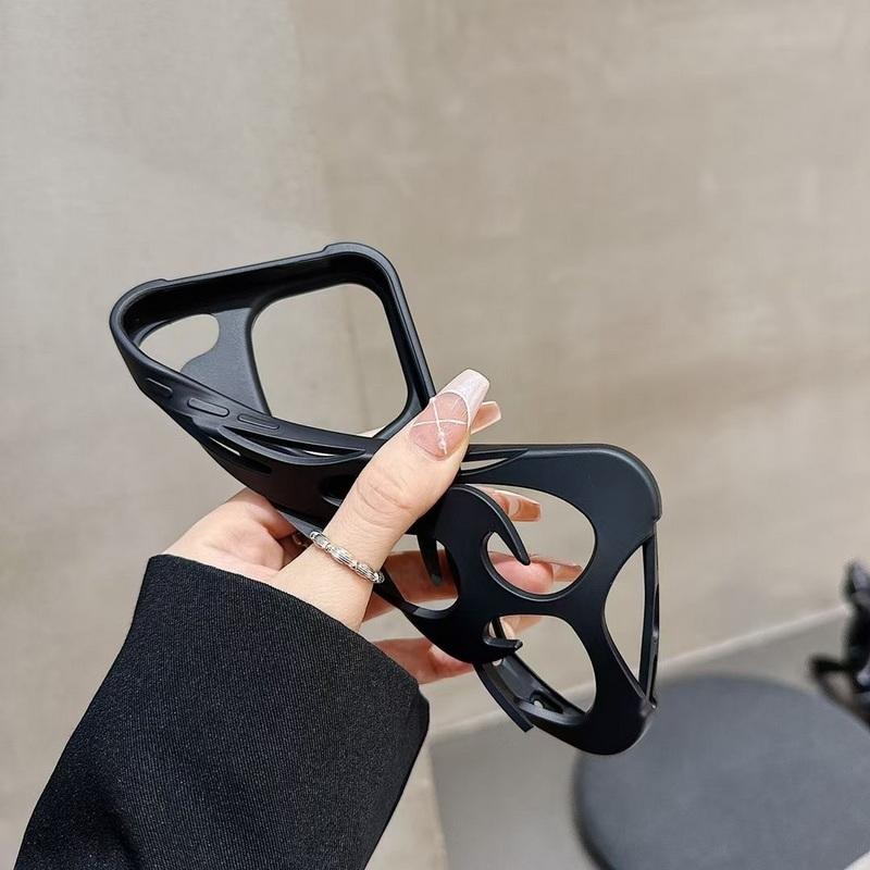 Модный мягкий чехол из ТПУ с узором в виде полого пламени для Samsung S25 Plud S24 Ultra S23 S22 A16 A06 A55 A15 A14 A54, матовый глянцевый ударопрочный тонкий чехол для телефона