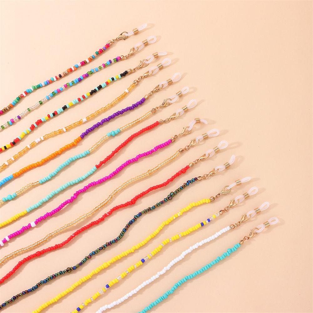 Beads Neck Lanyard for Women Glasses Chains Glasses Holder Strap Mask Chains Beaded Mask Lanyard