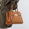 Spring Light Luxury Leather Bag Women's New Fashion Platinum Bag Large Capacity Mother Bag Commuter Handbag