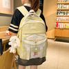 Корейская версия INS школьная сумка женская нишевая новая высококачественная клетчатая сумка рюкзак для старшеклассников рюкзак большой емкости