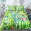 Cactus Duvet Cover Set Exotic Plant Prickly Pear Succulents Bedding Set Kids Teens I Love Cactus King Size Polyester Quilt Cover