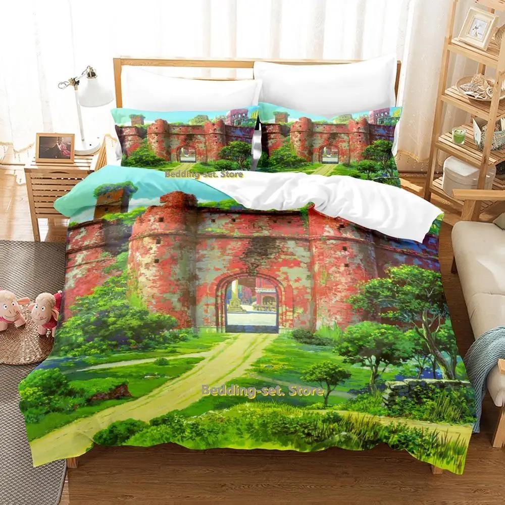 Комплект постельного белья Tales From Earthsea Single Twin Full Queen King Size Bed Set Adult Kids Bedroom Duvetcover Sets Anime Bed Sheet Set