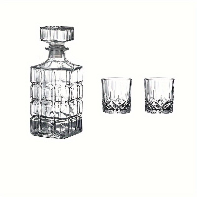 3/6 шт. набор графинов для вина, бокалы с двойными стенками для виски, бренди, шотландского бурбона, водки, идеальный подарок для мужчин, кухонные принадлежности, принадлежности для бара