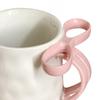 Керамическая кофейная кружка, элегантная чайная чашка для женщин, праздничная кружка с бантом и ручкой из ленты, кружка для горячих и холодных напитков, подарки на день рождения Святого Валентина