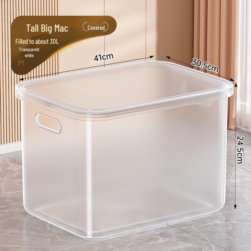 Прозрачный пластиковый контейнер для хранения игрушек, закусок и одежды