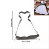 Wedding Dress Metal Cookie Cutters Couple Fondant Cake Decor Princess Cupcake Chocolate Biscuit Mould Patisserie Reposteria