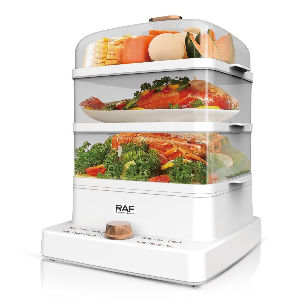 Электрическая пароварка Пароварка 12л Многофункциональная бытовая универсальная трехслойная полностью автоматическая машина для завтрака большой емкости