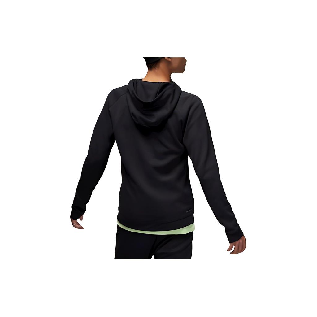 Jordan Solid Logo Zip-Up Casual Hooded Jacket Men Outerwear Black DV9783-010