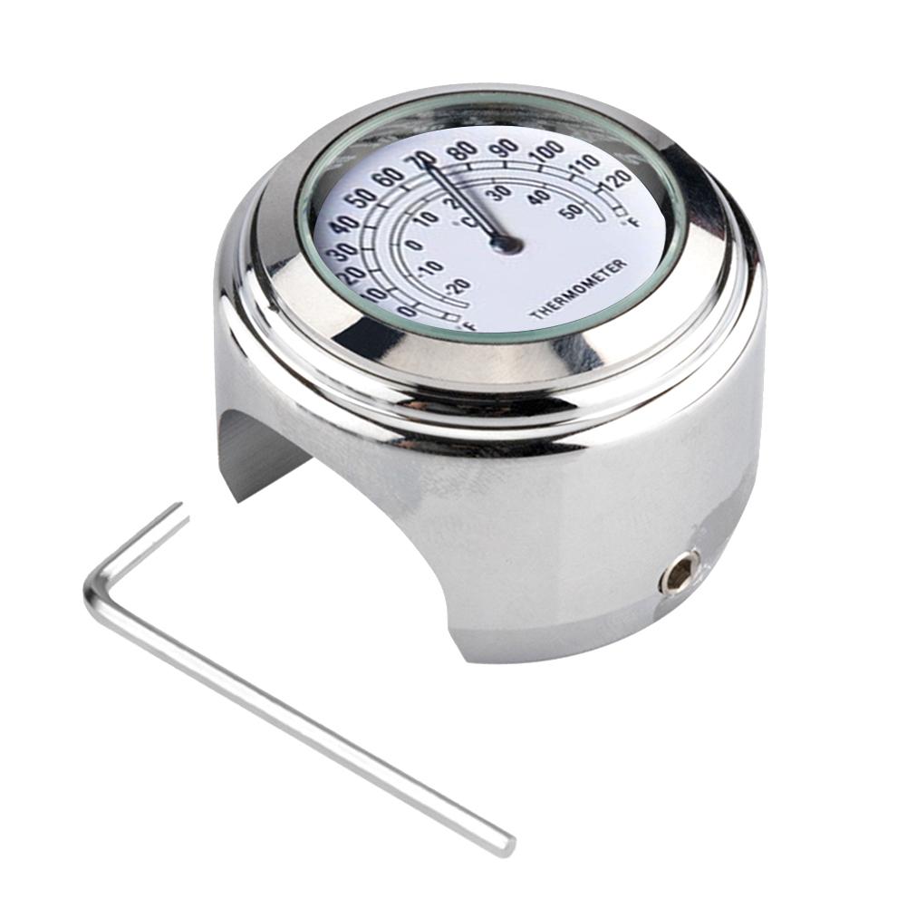 22-25 мм мотоциклетные часы термометр датчик температуры водостойкие аксессуары для мотоциклов часы на руль мото стиль мото