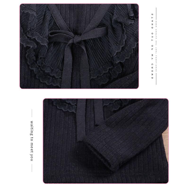 YUBAOBEI Блузки для девочек, белая одежда для маленьких девочек, детская одежда, школьная форма, блузка для девочек, хлопковая детская кружевная рубашка, плюшевый толстый теплый топ, блузки