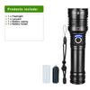 High Power Torch XHP360 LED Flashlight Self-protection Torch Light Waterproof Lamp Zoomable Flash Light Long Range Lantern