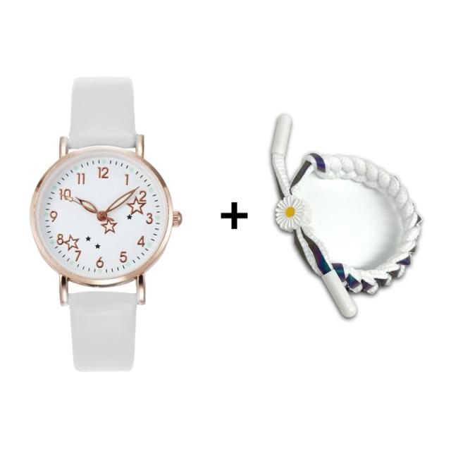 New Watch Women Simple Classic Fashion Small Dial Women's Watches Leather Strap Quartz Clock Wrist Watches Gift