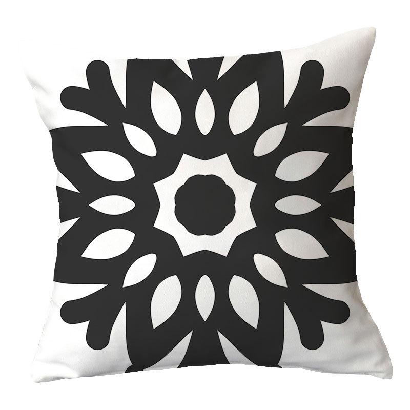 Simple New Square Geometric Plush Pillowcase Home Fabric Sofa Pillow Cushion Cover
