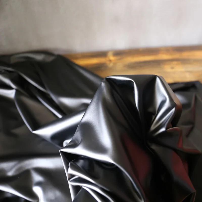 100x145cm Matte Faux Leather Fabric PU Elastic Soft Fabrics Skinny Pants Clothes Skirt Dress DIY Sewing Design Stretch Material