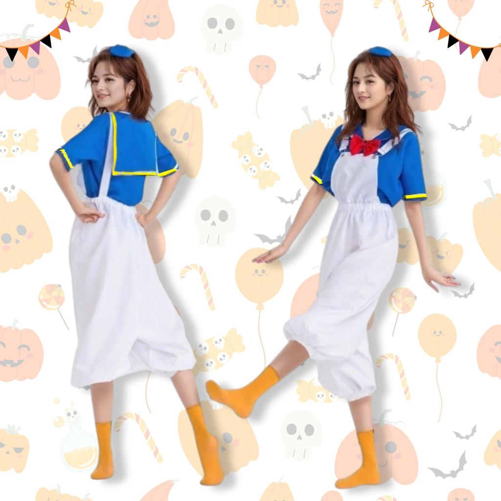 Ludus Felix Donald Duck Cosplay Halloween Costume for Women (XL)