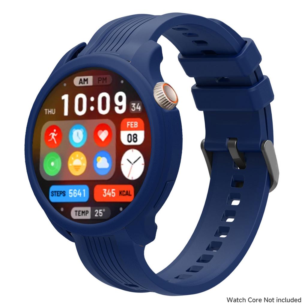 Силиконовый Ремешок+Чехол Для Amazfit Balance Регулируемый Спортивный Браслет Умные Часы Защита От Падений Царапин Браслет Набор Чехлов Для Часов Аксессуары