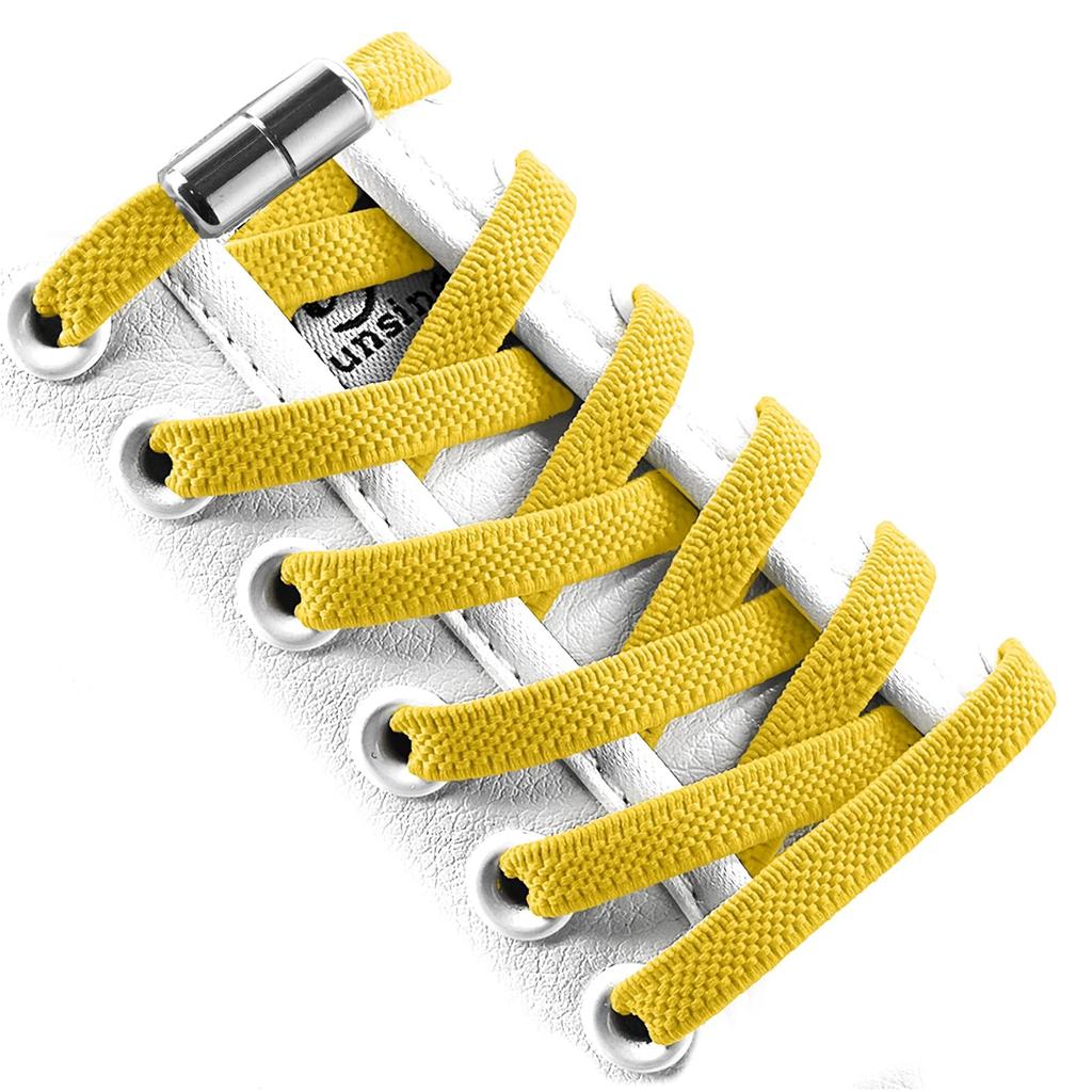 Эластичные шнурки для обуви без завязок с замком, без завязок, один размер подходит для всех детей и взрослых, спортивные плоские шнурки