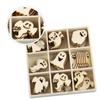 72Pcs Crafted Halloween Wooden Handiworks Festive Decors (Ghost)