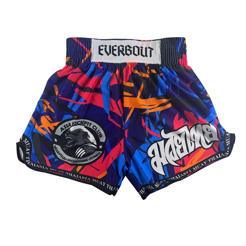 EVERBOUT Kids Adults Boxing Shorts Camo Fight Training Gym Workout